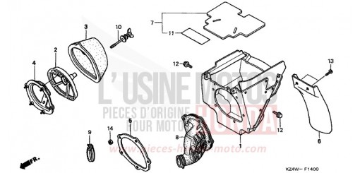 FILTRE A AIR CR125RW de 1998